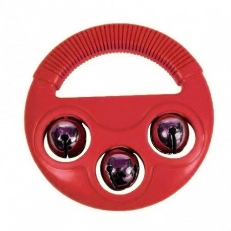 Set di 6 campanellini dorati natalizi - ROSSO - 5.00