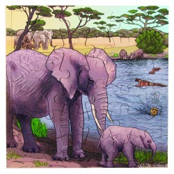 Puzzle - Élephant - Rolf...