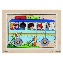 Puzzle En Bois Moyen De Transport Pour Enfants