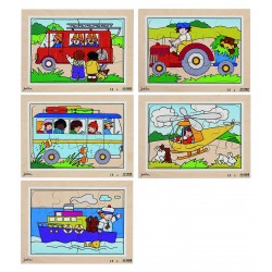 Lot de 5 Puzzles - Les...