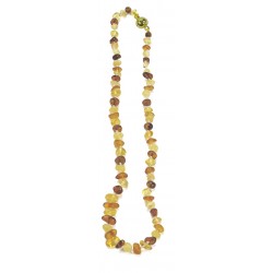 Collier ambre -Multicolore