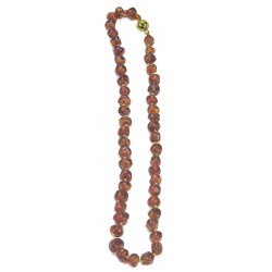 Collier ambre - Couleur Cognac