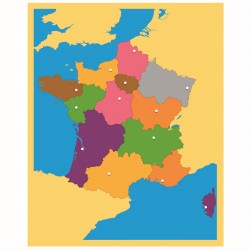 Carte puzzle de la France - Nienhuis Montessori