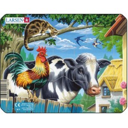 Coq, Vache et chat - Puzzle...