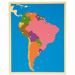 Carte puzzle d'Amérique du Sud - Nienhuis Montessori