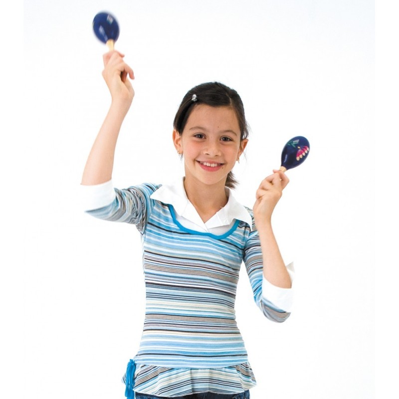 Tiger World Rhythm Maracas En Bois - Paire Pleine Taille Peinte Main - Son Clair Pour Percussion Maracas Décoration