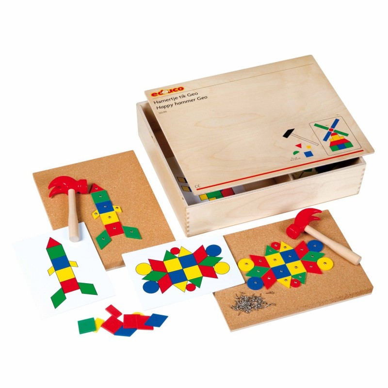 Jouet éducatif Coffret de Géométrie en bois - Montessori