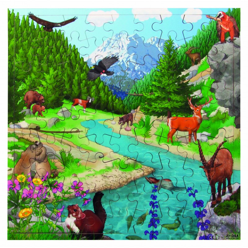 Puzzle - Animaux de la montagne - Rolf Connect