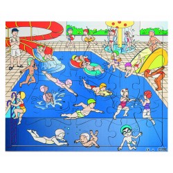 Puzzle - A la piscine -...