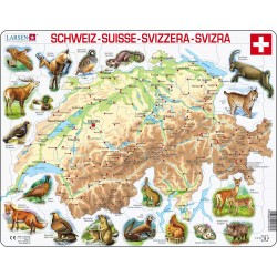 Carte de la Suisse avec...