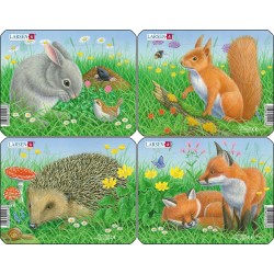 Pack 4 puzzles  - Animaux...