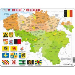 Carte de la Belgique -...